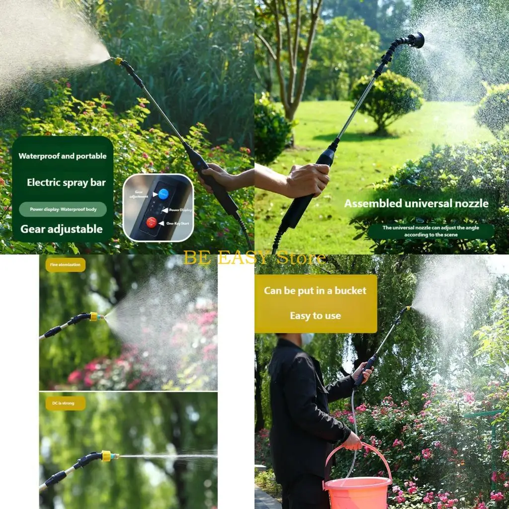 E28F Automatic Garden Sprayer Featuring 3 Meter Hose And Selectable Nozzles For Efficient Watering