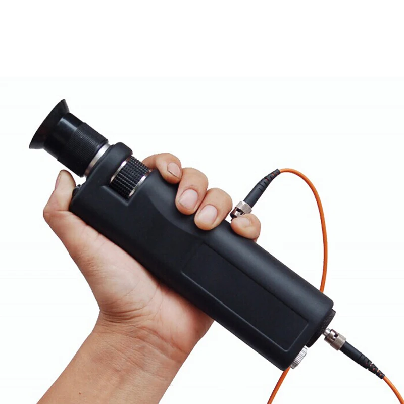 Handheld 400X Magnification Field Fiber Optic Microscope For 1.25mm And 2.5mm Optical Connector