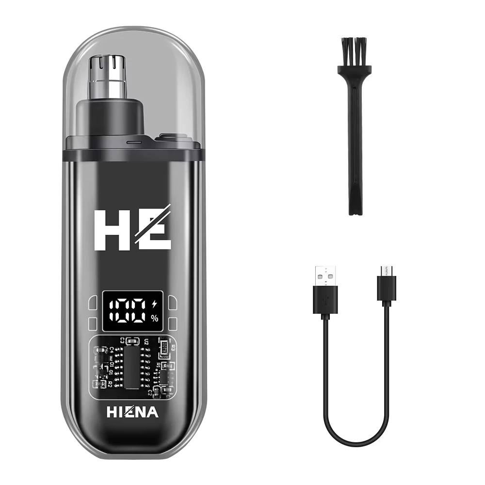 Portable Electric Nose Hair Trimmer Mini Pocket Nose Ears Hair Eyebrow Trimmer Men's Rech argeable Painless Clipper image 6