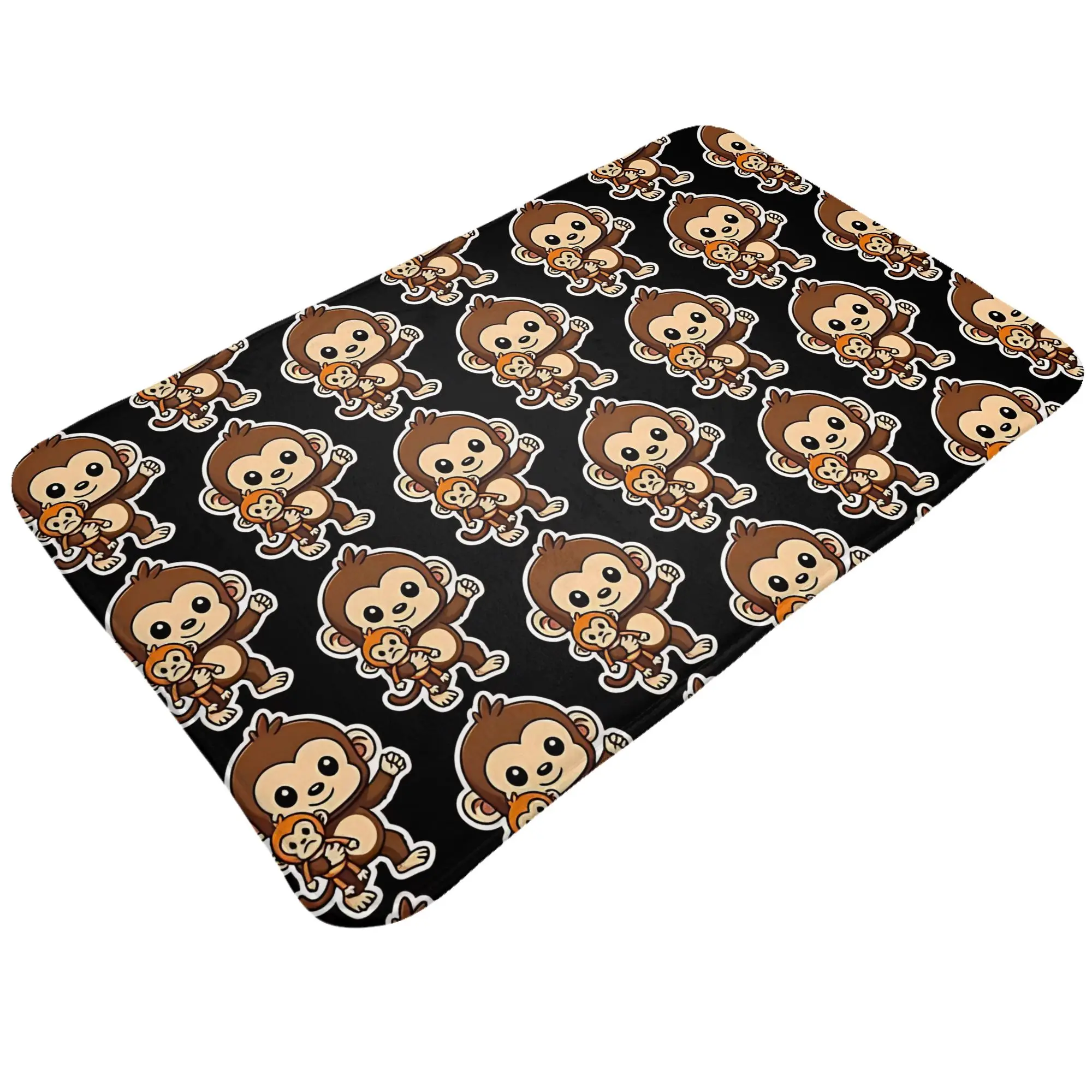 The Coolest Monkey In The World  Decorations Bedroom Mat Punch Monkey Doormat Kitchen Carpet Entrance Door Rug Home Decoration