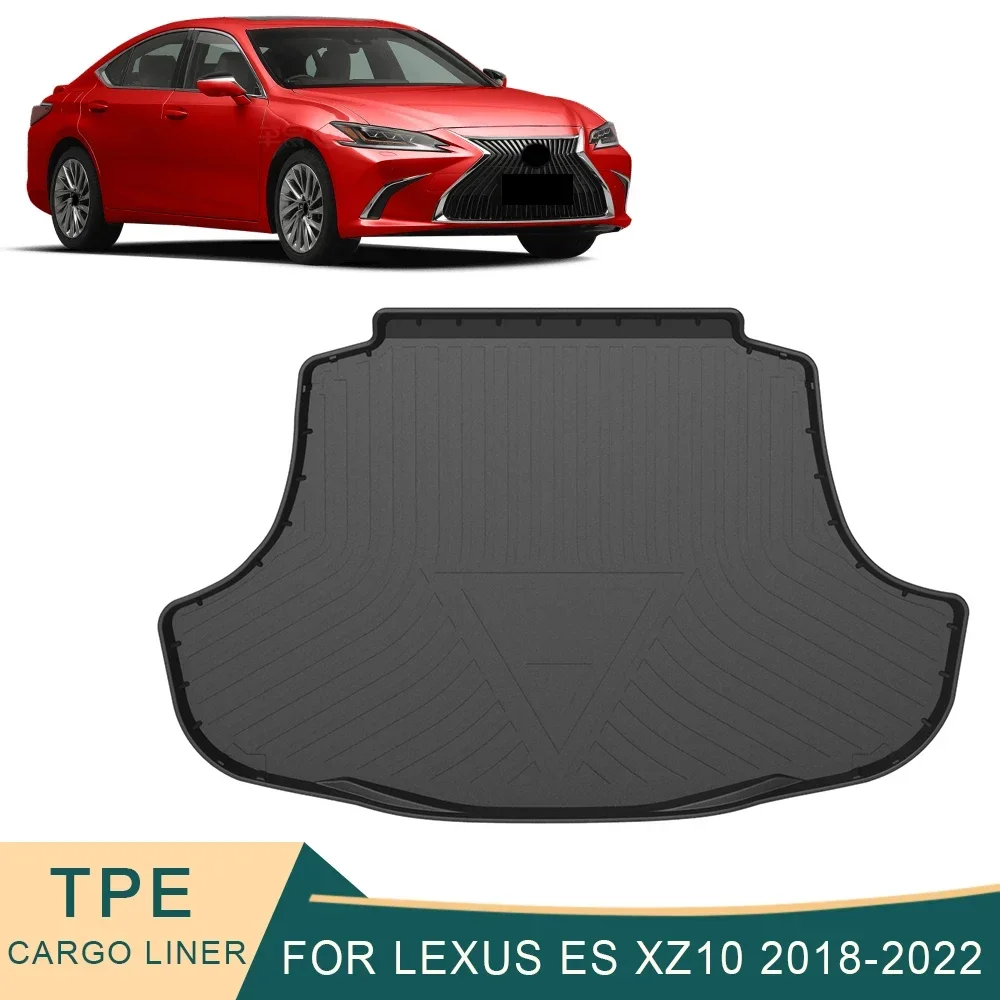 For Lexus ES XZ10 2018-2022 Auto Car Cargo Liner All-Weather TPE Non-slip Trunk Mats Waterproof Tray Trunk Carpet Accessories