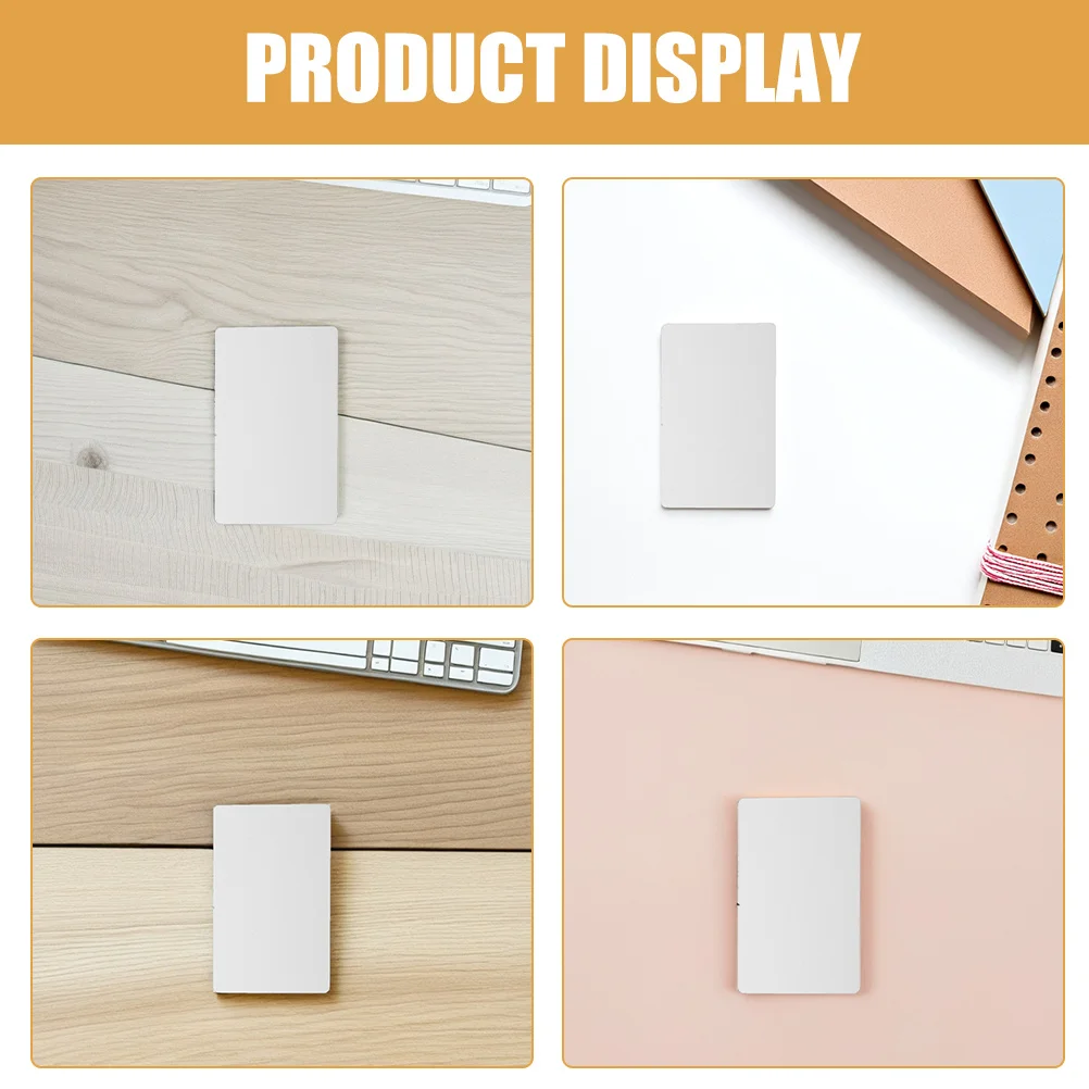 20 قطعة بطاقات الأعمال المعدنية التسامي صفائح الألومنيوم فارغة للطباعة الملونة بالأشعة فوق البنفسجية النقش بطاقة الأعمال الفراغات