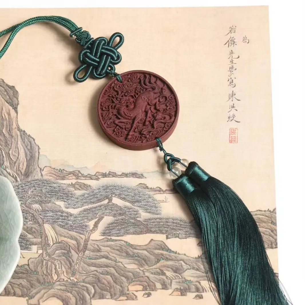 Kirin Incense Pei Hexiang Brand New Craftsmanship Ancient French Cultural and Play Pendant Handmade Gift Belt Scented Pendant