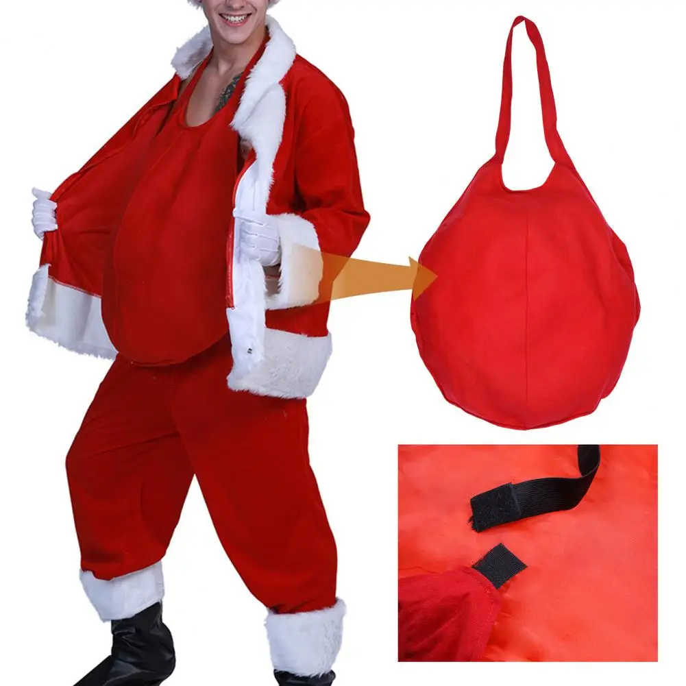 

Christmas Imitation Belly Reusable Santa Fake Belly Portable Pure Color Xmas Imitation Belly