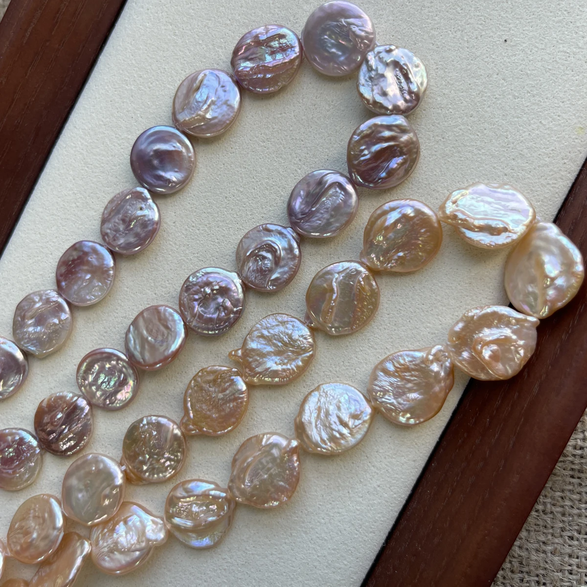 

Baroque 15-16mm Natural Freshwater Pearl Oval Beads Charms for DIY Women Men Bracelet Necklace Jewelry Making Accessories