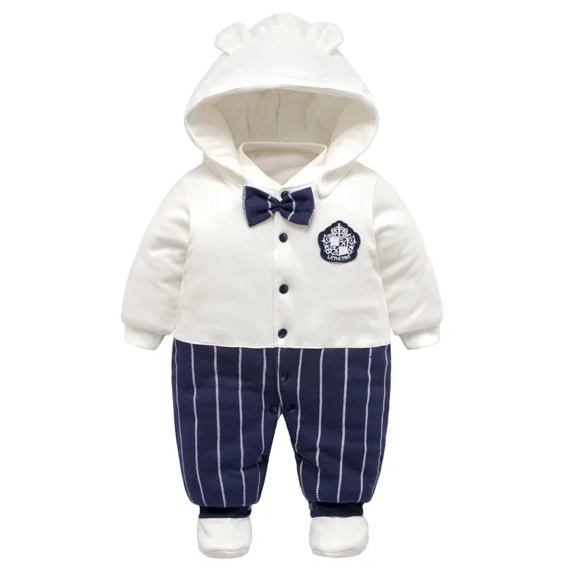 Baby Winter Warm Clothes Newborn Girl Flannel Overall Autumn Bear Romper Boys Long Sleeve Jumpsuit Costume Infant Cute Pajamas