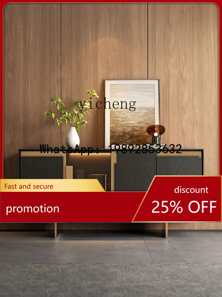 

YFY light luxury home entrance cabinet modern simple high-end dining side cabinet villa living room decorative locker