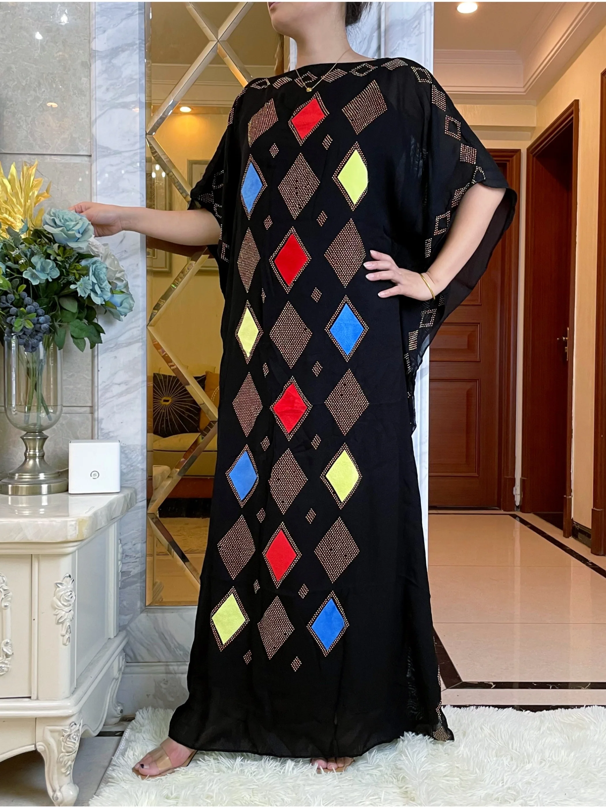 2023 Spring Muslim Abaya Dubai Turkey Flannelette Cloth Hijab Dresses African Caftan Party Elegant Islamic Embroidery Clothing