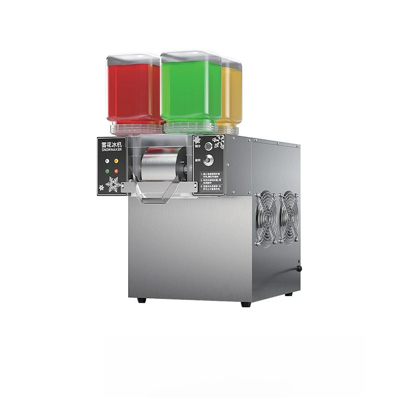 

Commercial multi-flavor snowflake ice machine stainless steel body four flavors milk tea drink shop ice machine