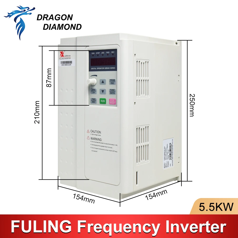 

FULING 5.5KW 380V 220V VFD Inverter Single Phase Input and 3 Phase Output Frequency Converter/Inverter