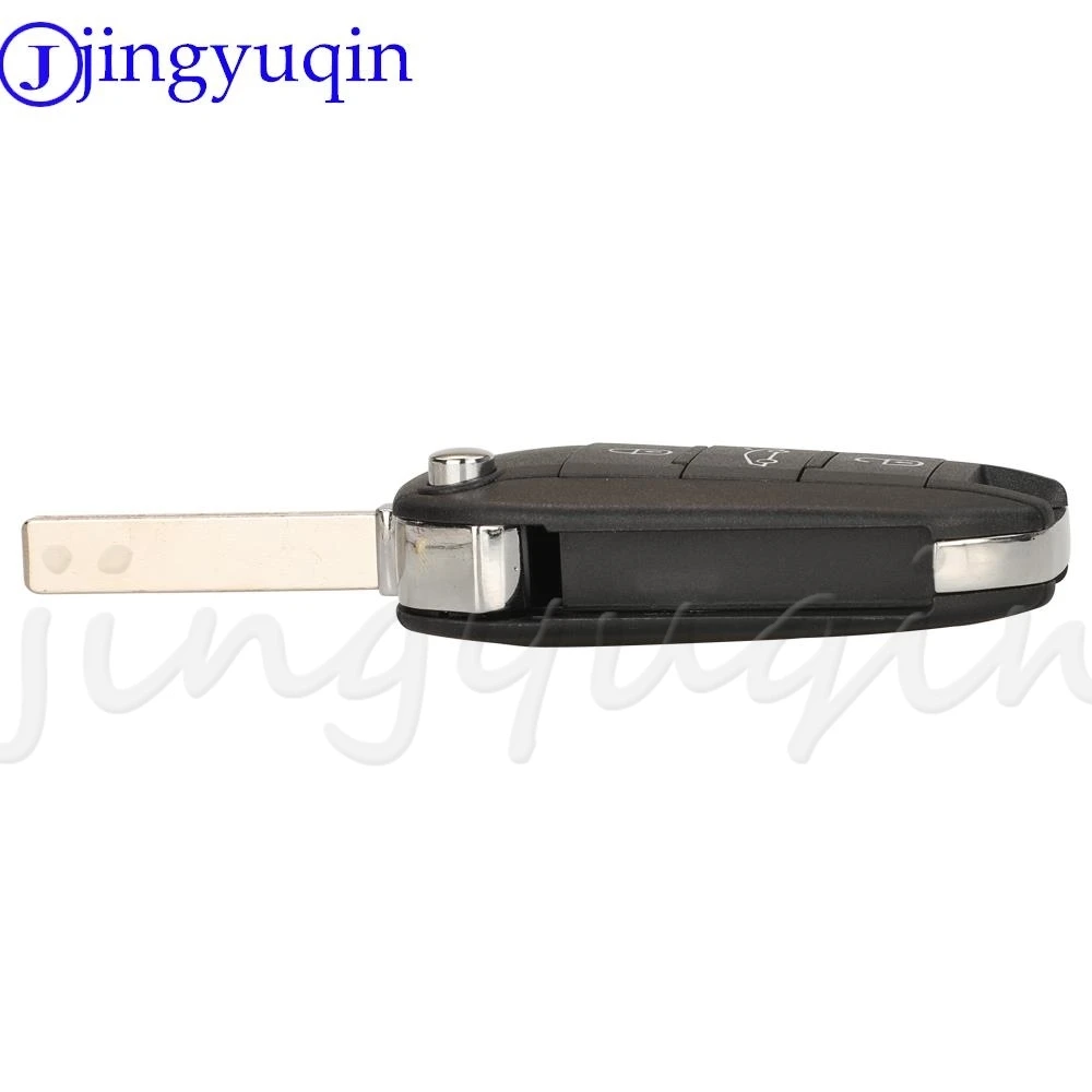 Jingyuqin Filp Składany zdalny kluczyk samochodowy FoB 433.92MHZ FSK 4A Chip do Peugeot 208 2008 308 508 Citroen C3 C4 C5 Uncut HU83 Blade