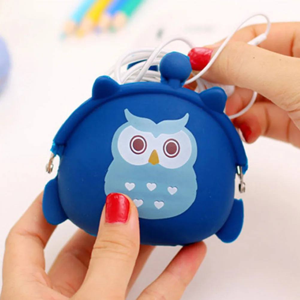 

Silicone Coin Purse Mini Wallet Cartoon Animal Jelly Small Lightweight Cute Change Purse for Travel Cards Cash Coins