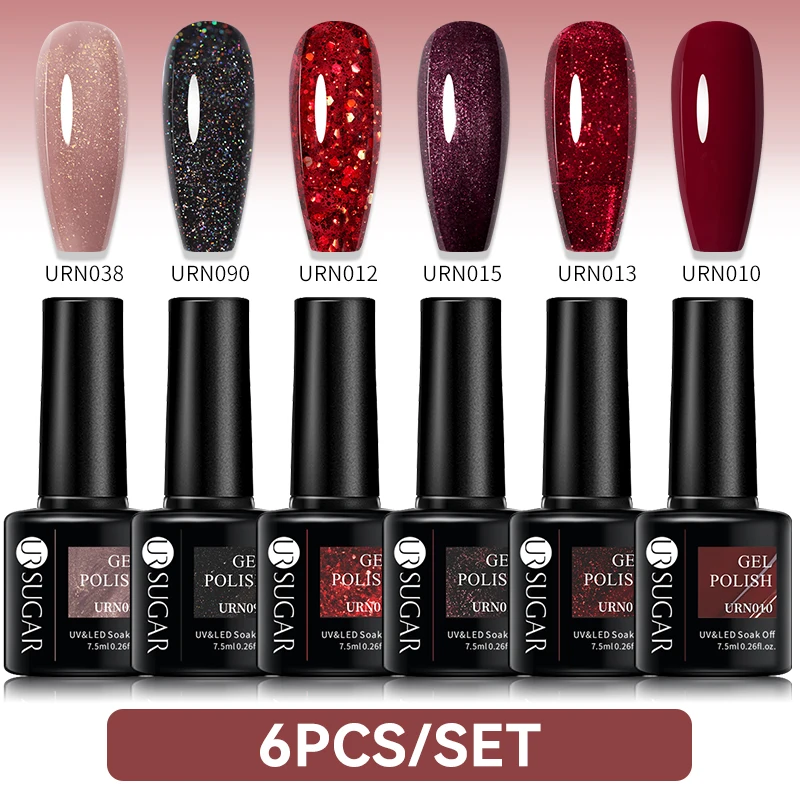 

UR SUGAR Nail Gel Polish Set DIY Nail Art Design For Decoration Soak Off UV Gel Long Lasting Manicure Painting Gel Vernish