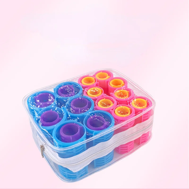 Rollenset voor stoompermen Plastic haarrol Dubbellaags krulrol voor moeder en kind 30-delige kappersgereedschappen