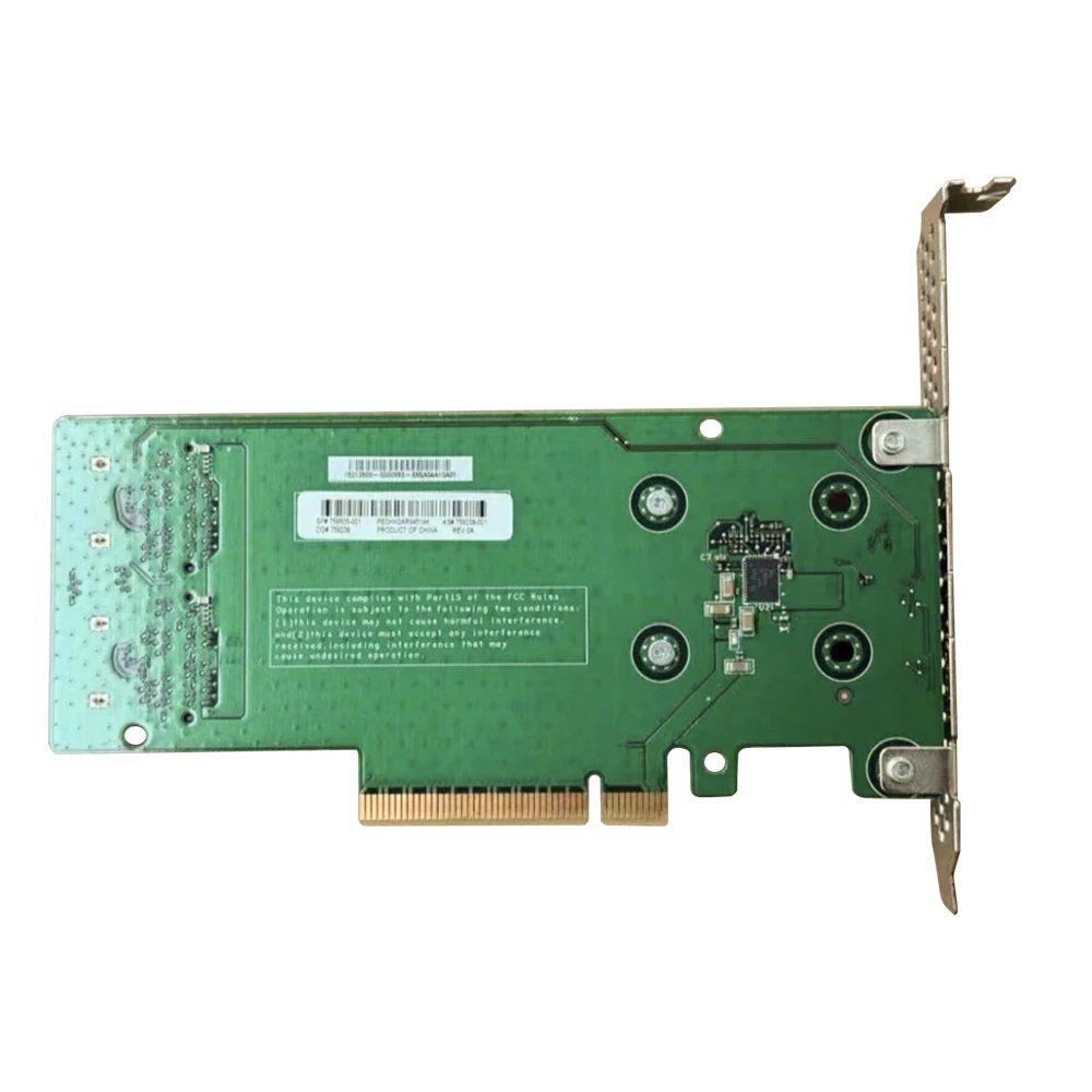 Imagem -02 - Cartão de Atualização de Expansão de Estado Sólido Duplo 759238001 para hp 759505-001 Sata M.2 Pcie Riser Card Perfil Alto Original