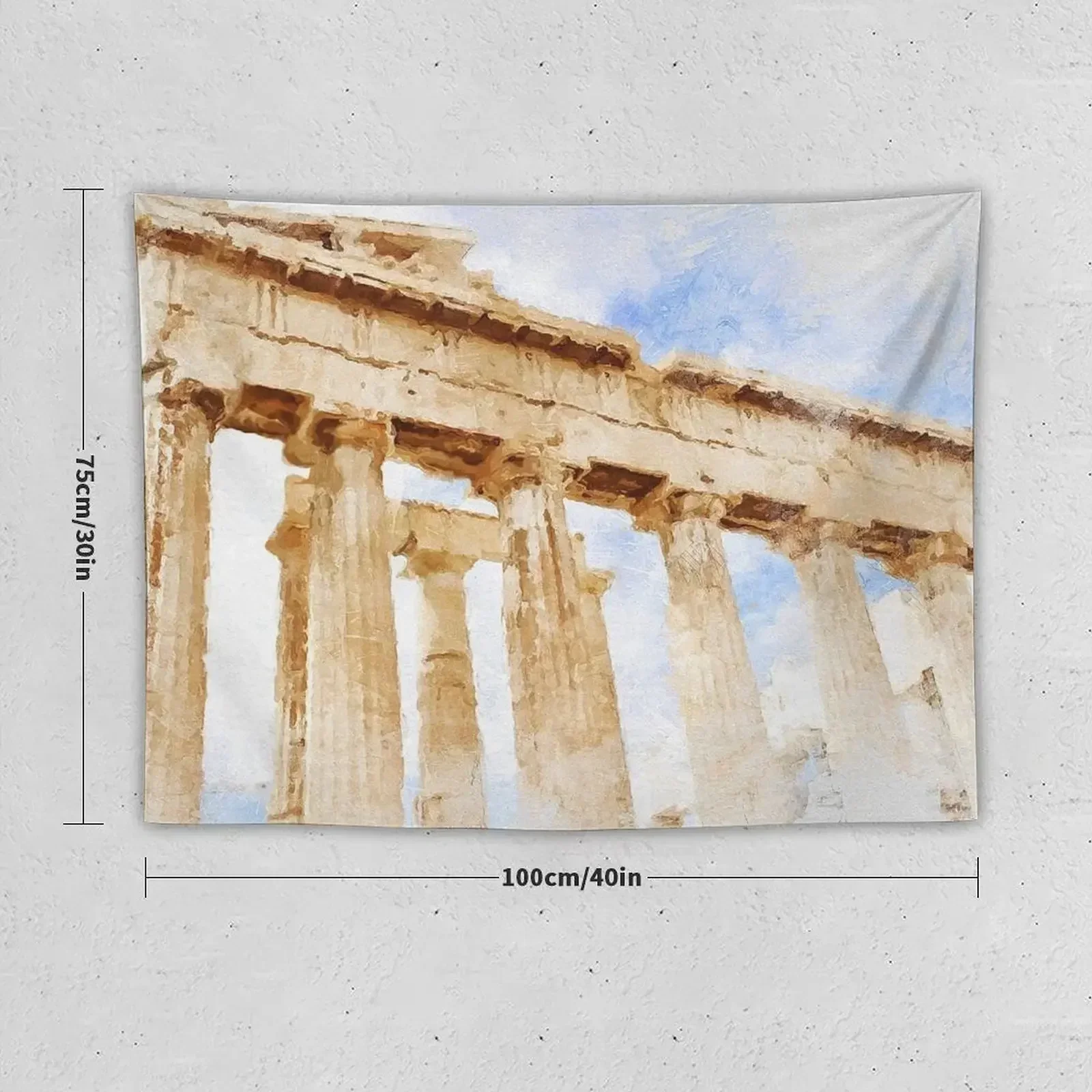 Acropolis of Athens Tapestry Living Room Decoration Room Ornaments House Decor Kawaii Room Decor Tapestry