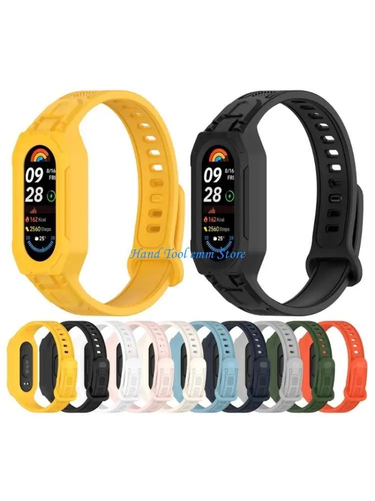 

H37F Multi Color Silicone Bands easy installs Smooth touches for Intelligent Band 9 & 8