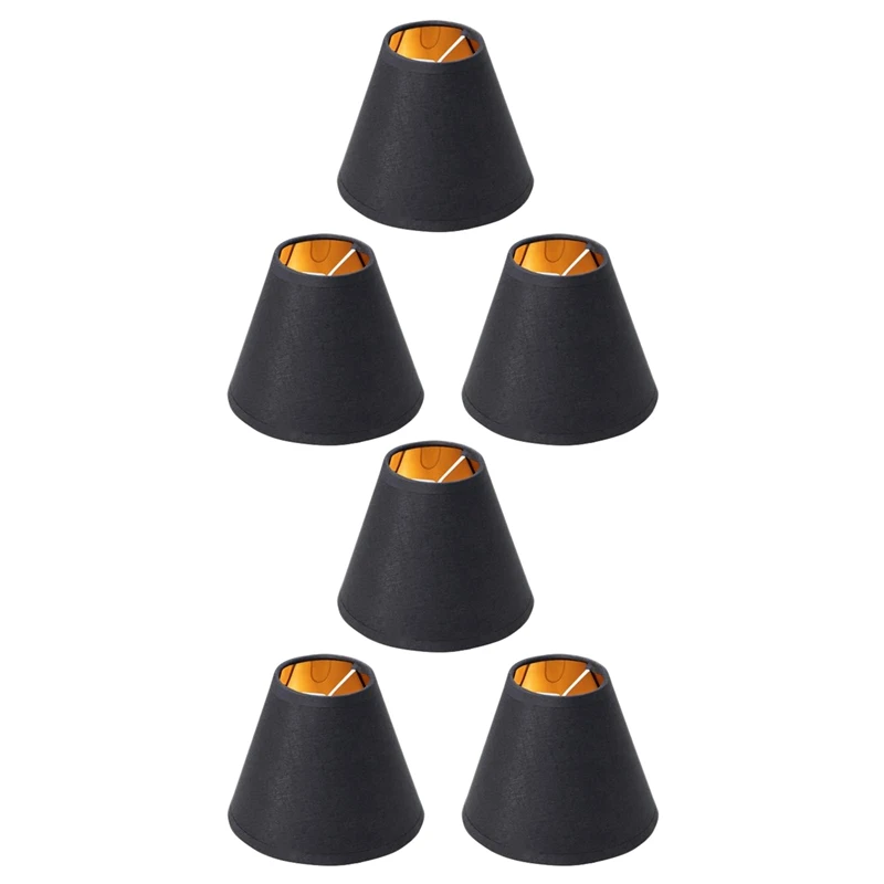 6X Small Lamp Shade Chandelier Shade Small Lamp Shade Clip For Candelabra Bulbs Table Chandelier Wall Lamp