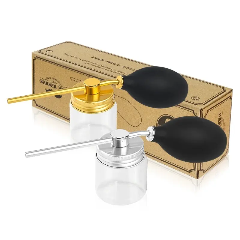 Refillable Barber Powder Spray Bottle Hair Building Fiber Applicator for Salon Styling Tools