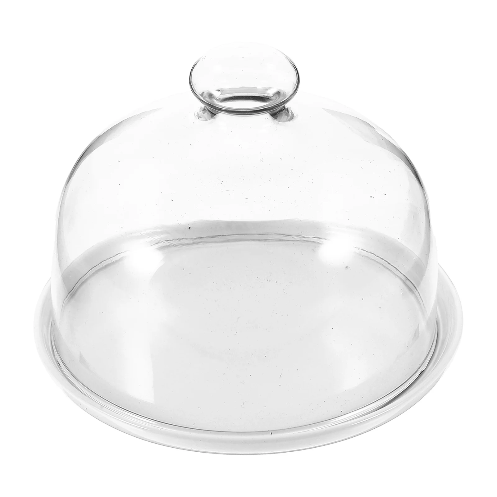 

Fruit Foretaste Plate Cake Plate Dome Transparent Ceramic for Wedding Birthday Cake Display Dessert Tray