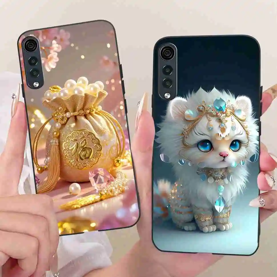 New Beautiful Patterns For LG Velvet 4G LMG910EMW Case Silicone TPU Black Cover For LG velvet 5G Velvet 5G UW 6.8" Bumper Shell view 3