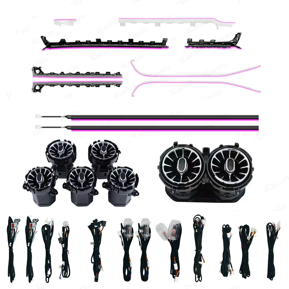 W177 RHD الضوء المحيط لمرسيدس بنز فئة 2019 -2025 محرك اليد اليمنى ملحقات ترقية LED الداخلية #1