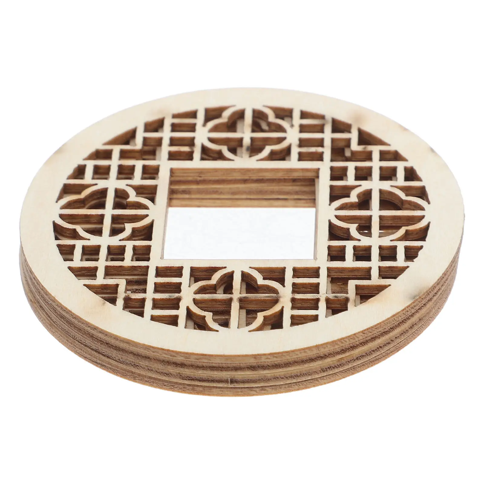 

4Pcs Miniature Chinese Window Components for Mini House Crafting Engraved Detail Authentic Design Small House Accessories Decor