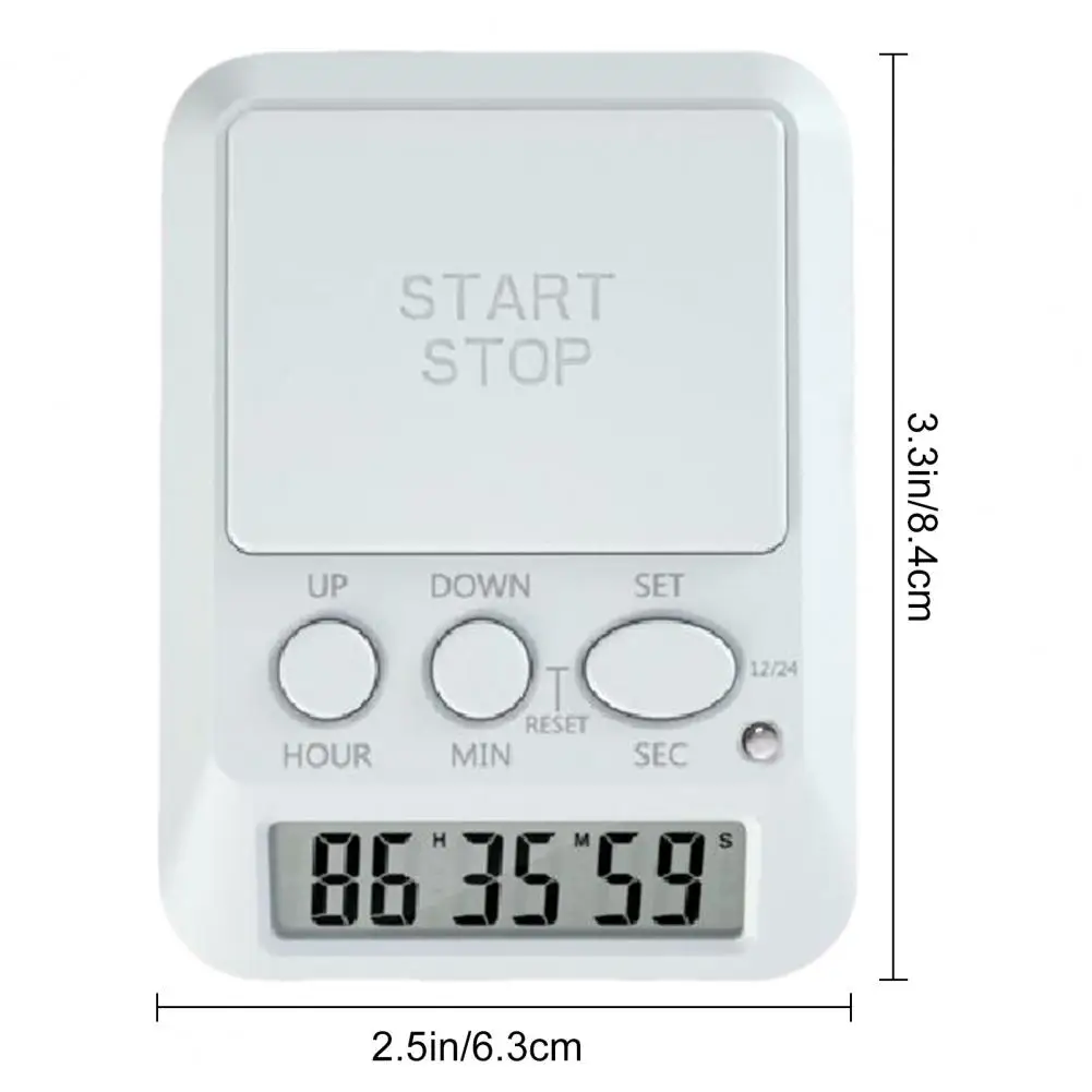 مؤقت إشعار مع مؤقت صفارة خفيفة مع صفارة خفيفة، ساعة مؤقت إلكترونية متعددة الوظائف لدراسة الكسر في صالة الألعاب الرياضية #3