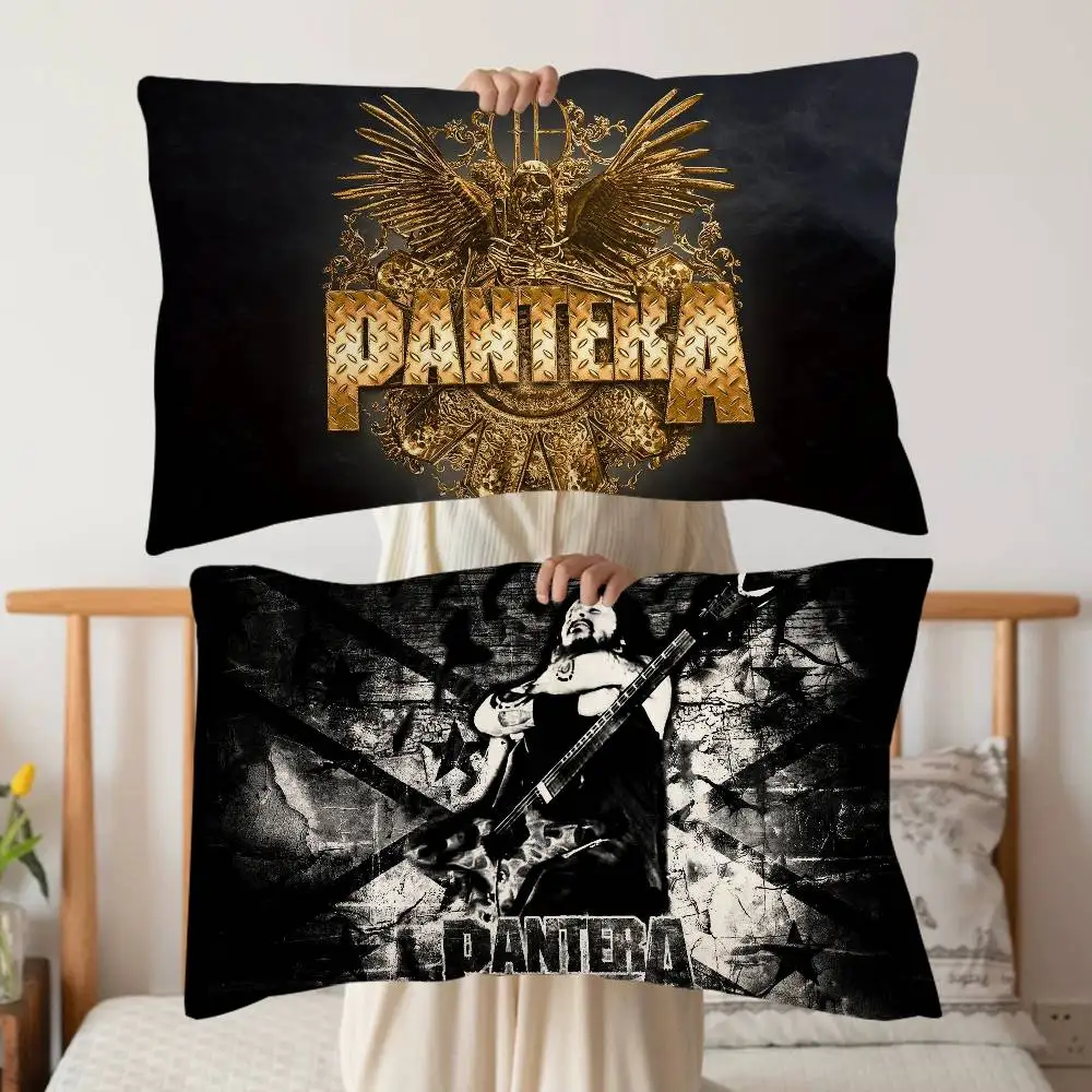 Heavy Metal Band P-Pantera Cartoon Pillow Towels- Single Quick-Dry Polyester Pillowcase Pillow Core Cover Breathable