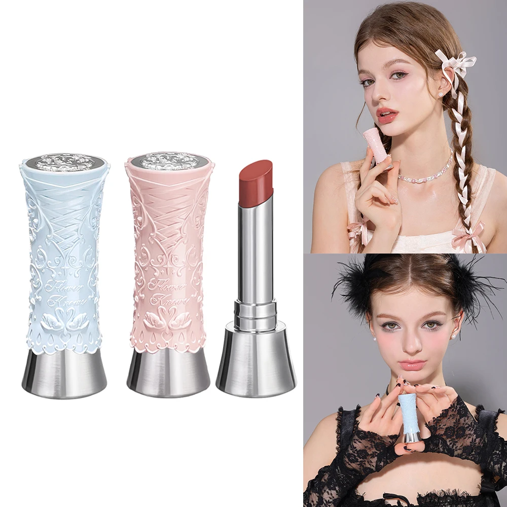 

Flower Knows Swan Ballet Glossy Lipstick Long Lasting Moisturizing Lip Makeup Hydrating Glass Lips Vegan Cruelty Free