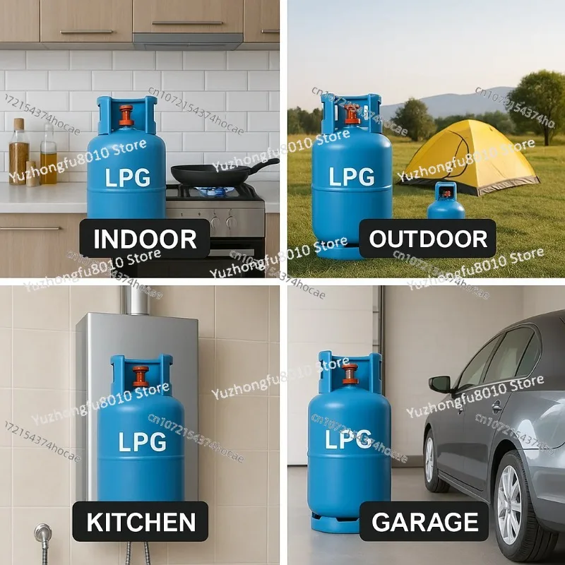 

Датчик уровня газа Bluetooth для баллонов LPG с магнитным креплением, питанием от батарей типа «таблетка», умный детектор для пропана, бутана, дизельного топлива, водяных баков