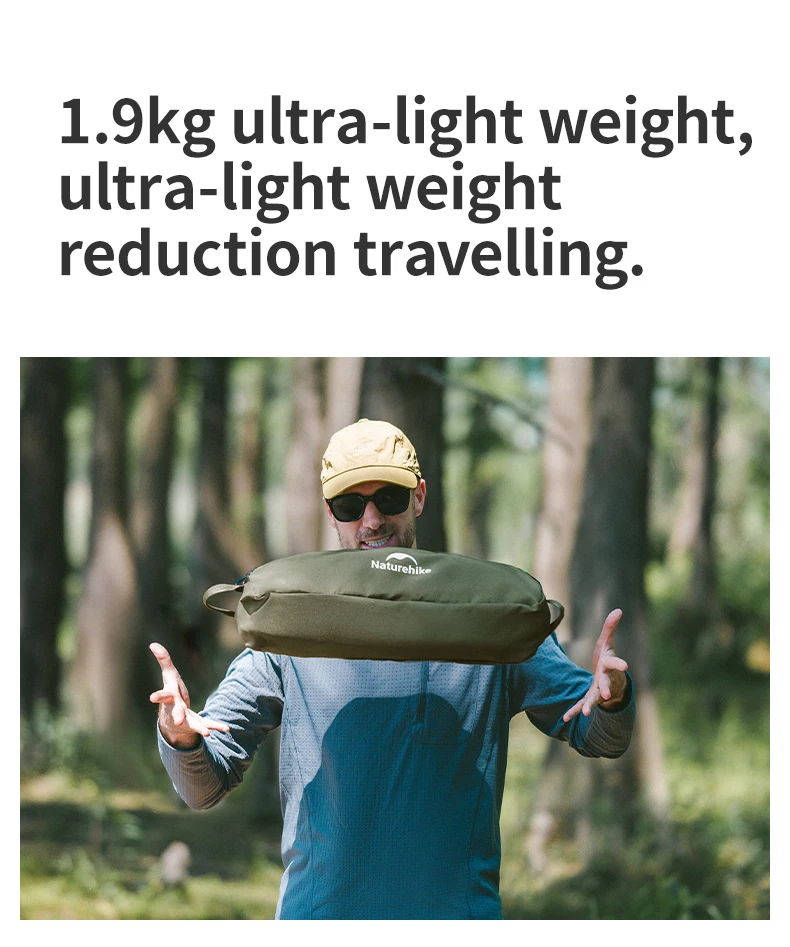 Naturehike 2025 YL01 Ultraleichter, automatischer Klappstuhl mit Schnellverschluss, tragbarer Outdoor-Camping-Strandstuhl, hält 150 kg stand – Detail 6