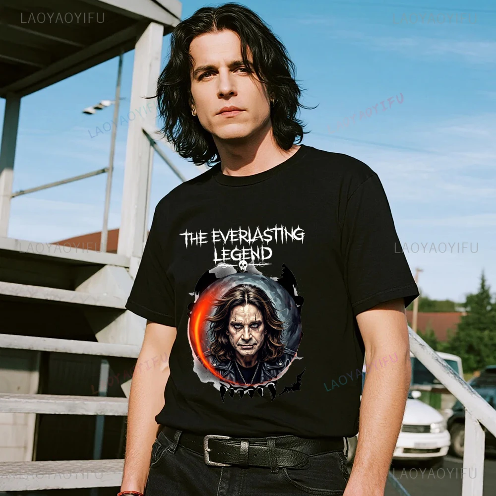 

Ozzy Osbourne 1948-2025 Graphic T Shirts RIP John Michael Osbourne Summer Man Cotton Breathable Casual Daily Tee Tops Clothes