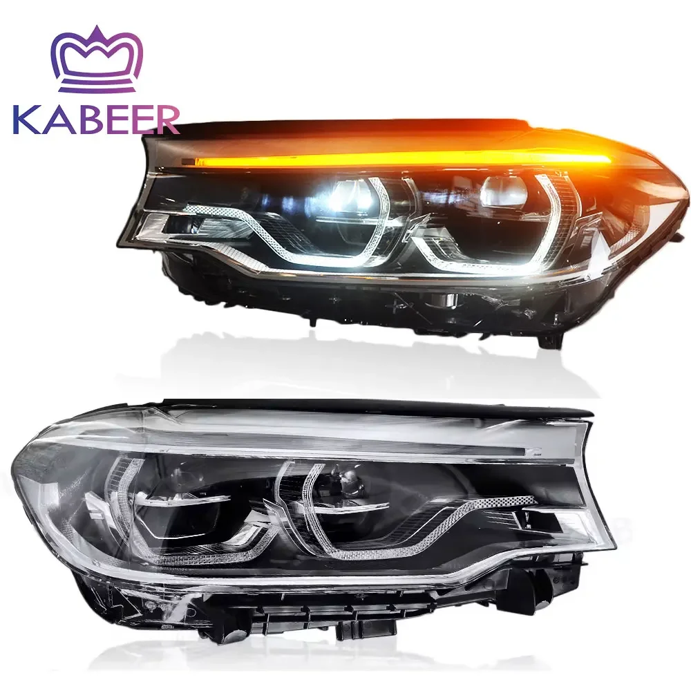 

Kabeer 2016 G30 Headlight For B*MW 5 Series 2014 - 2017 G30 LED Headlight 520i headlights OE replace