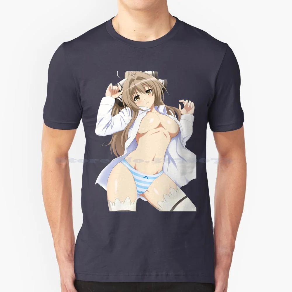 Amagi Brilliant Park : Sento Isuzu T Shirt 100% Cotton Tee Ecchi Anime Storage Amagi Park Bright Sento Isuzu Cute Mascot Waifu