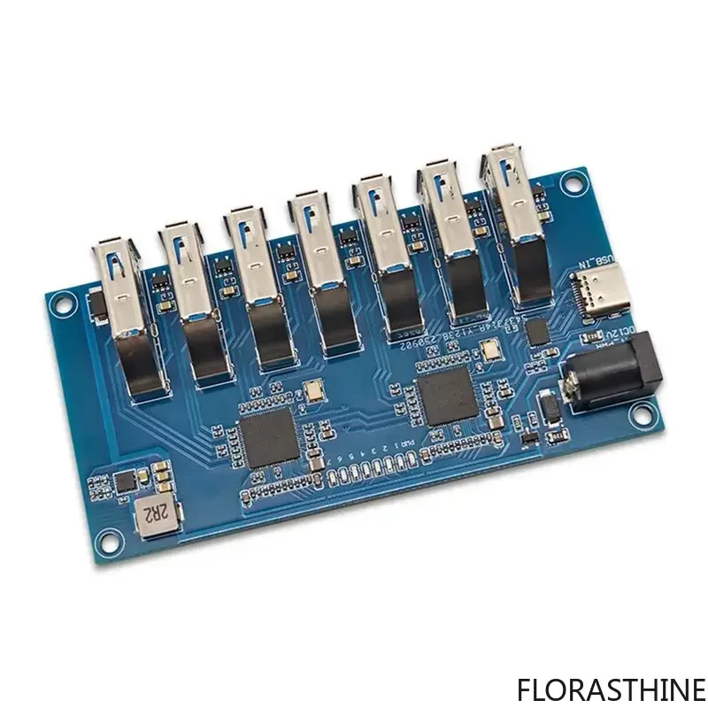 L22A-VL817 USB3.1 HUB Module 1-to-7 Port Hub Splitter for High-speed Speed/low Superspeed/full Speed Device Compatibility