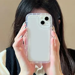 Shockproof Clear Phone Case For Samsung A55 A56 5g A54 Case S25 S24 Ultra S23 FE A34 A26 A15 A53 A36 A35 A32 A24 Airbag Cover
