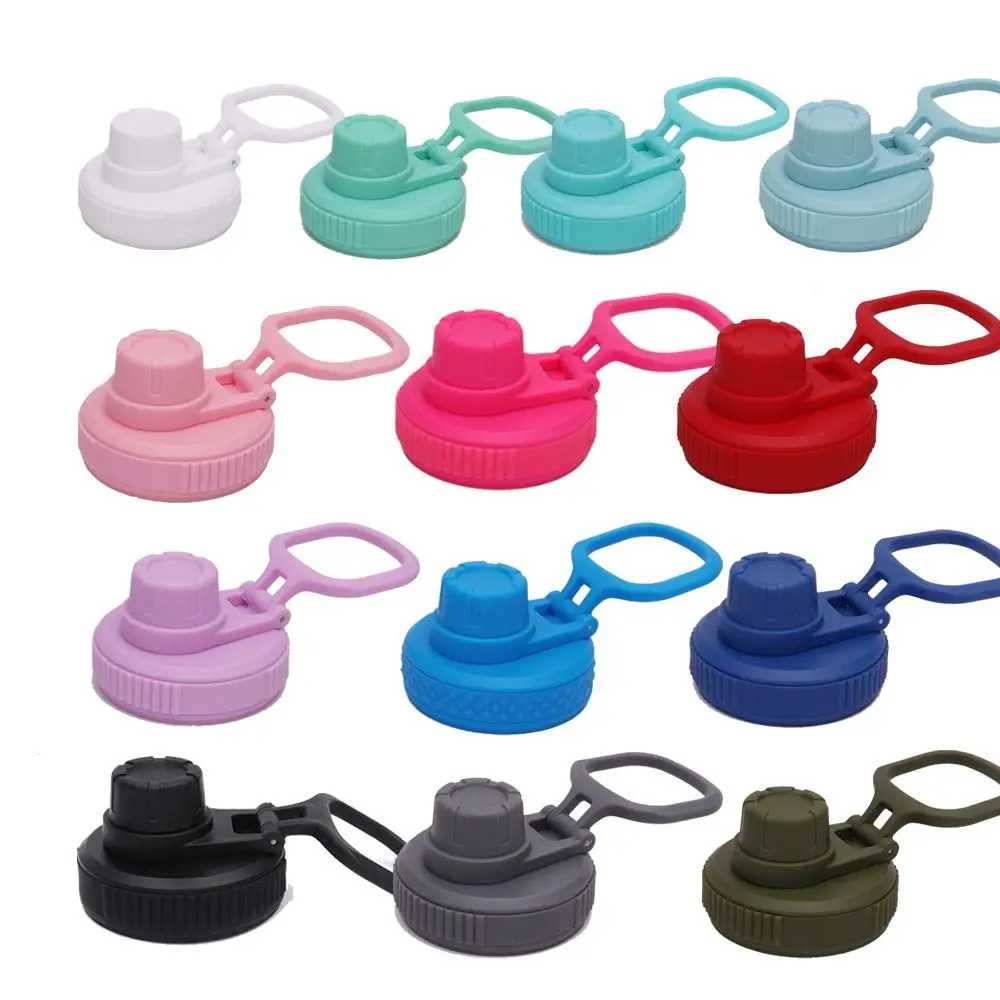 Cup Lid for Tumbler Water Bottle Handle Cover Tumbler Accessories 12oz-64oz Colored PP Plastic Sports Portable Bottle Lid