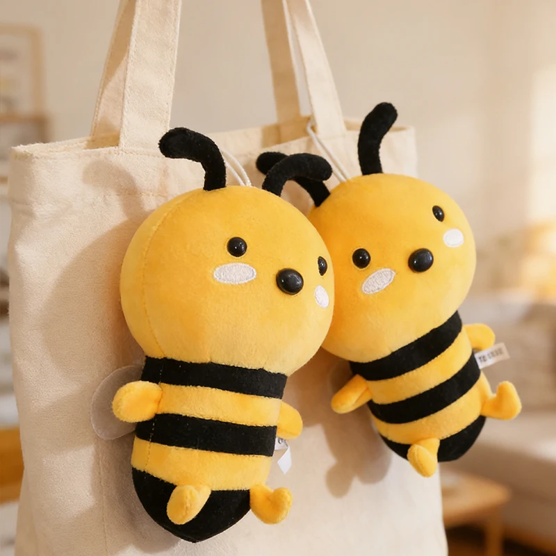 20/30CM Bee Plush Doll Soft Pendant Stuffed Animal Bumblebee Toys Lovely Birthday Holiday Gifts Boy Girls Kids Bag Bedroom Decor - view 4