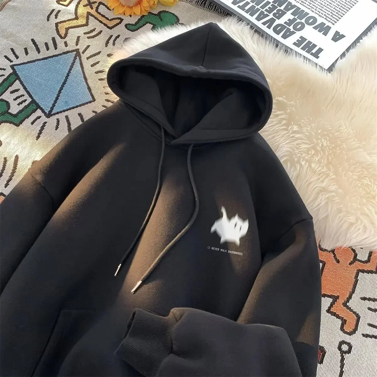 

Повседневная мужская толстовка с капюшоном, модная уличная одежда с кошачьим принтом, удобная и качественная толстовка, модный мужской топ