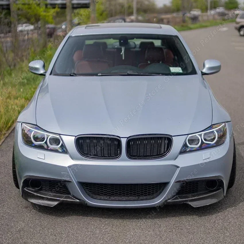 Parachoques delantero de coche, marco de luz antiniebla, divisor de alerón lateral, embellecedor de ventilación de aire para BMW Serie 3, E90, E91,