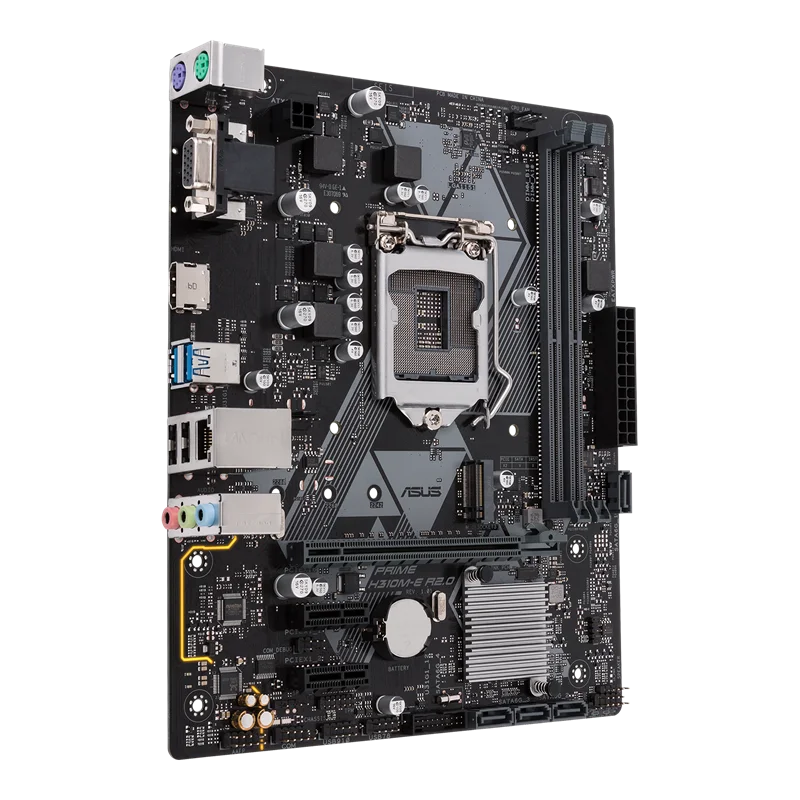 เมนบอร์ด NEW PRIME H310M-E R2.0 สำหรับ A-S-U-S LGA-1151 mATX รองรับ DDR4 2666MHz SATA 6Gbps USB 3.1 (ไม่มีบรรจุภัณฑ์ขายปลีก)