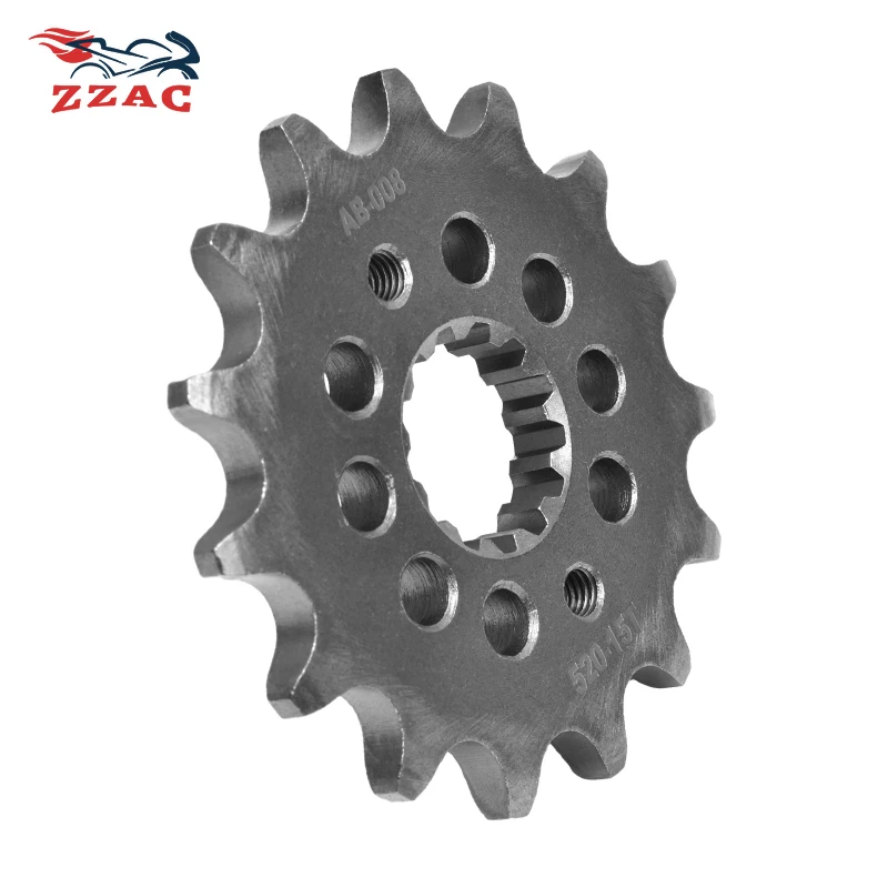 520 Chain 15T Motorcycle Front Sprocket For YAMAHA YZF600R Thunder Cat 1996-2003 YZF600R T,V,W 2005-2007 20CrMnTi Small Gear