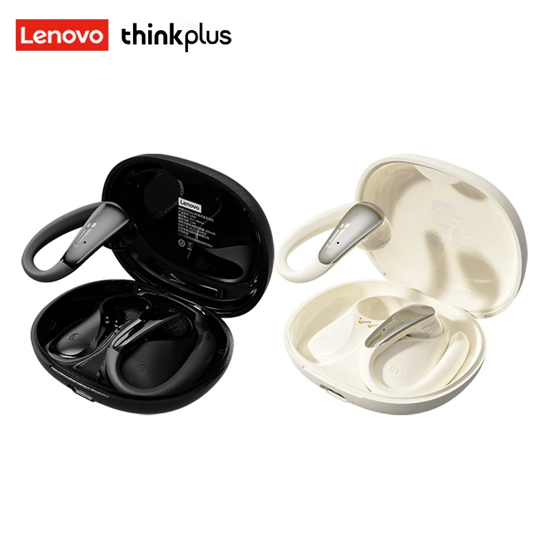 لينوفو LK40 سماعة لاسلكية تعمل بالبلوتوث 5.4 سماعات Hifi صوت سماعة ألعاب رياضية مقاومة للماء خطاف أذن HD دعوة مع سماعات ميكروفون