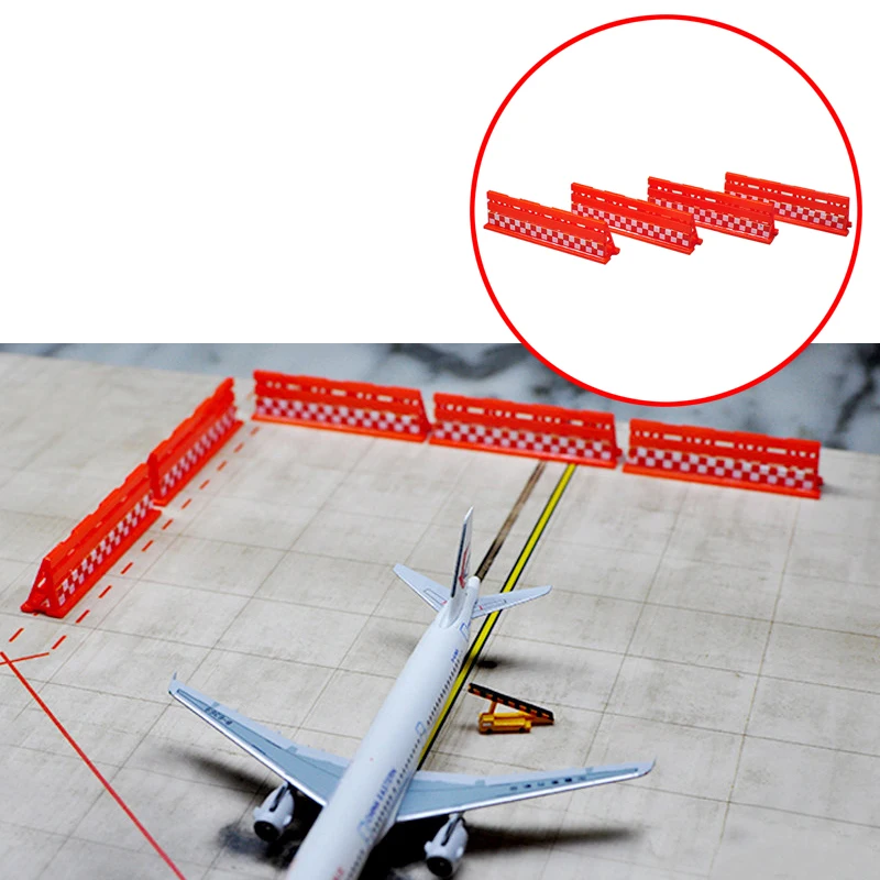 

1/400 Scale Isolation Barrier Model 40x13mm Simulated Guard Rail Airport Ground Support Equipment for Static Diorama Display