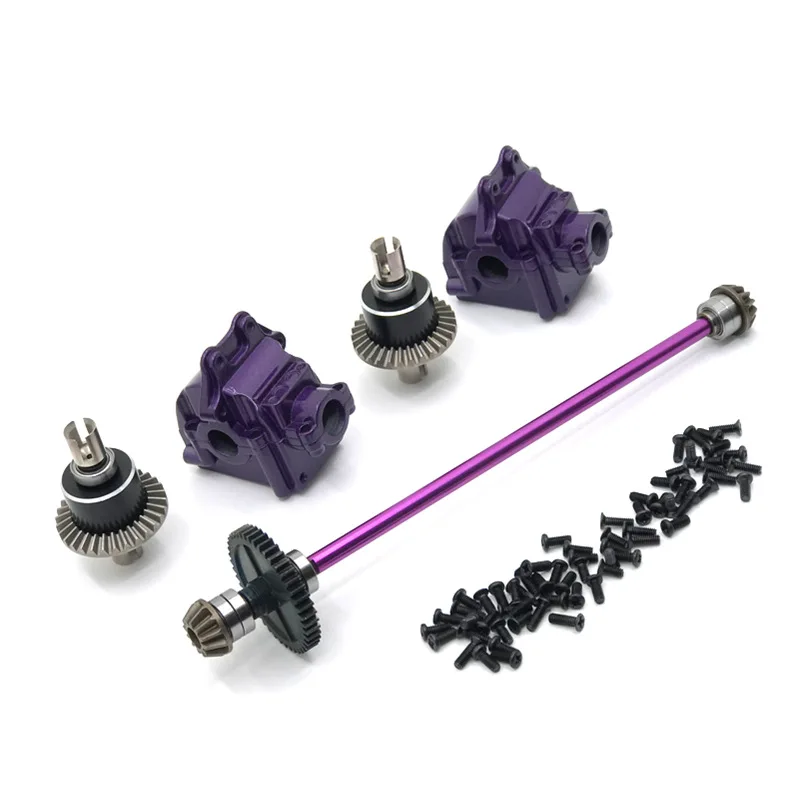 Upgrade Metal Center Drive Shaft Assembly Gearbox Differential Kit For Wltoys 144010 144001 144002 parts
