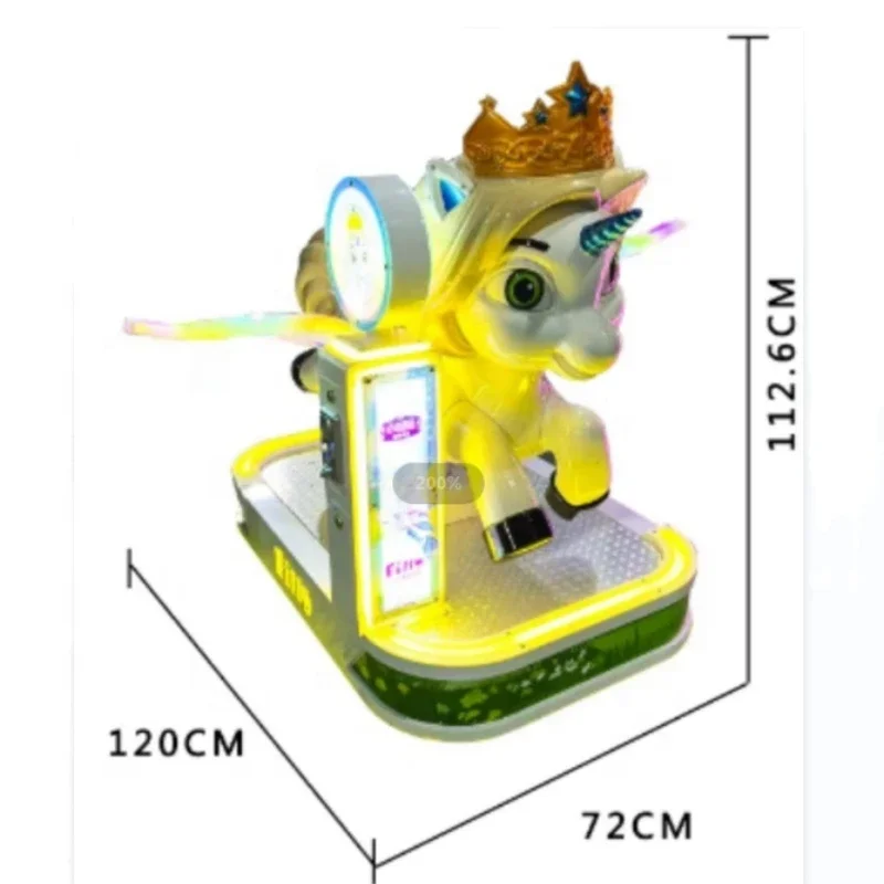 Cute horse children's riding machine Coin-operated children's play machine Playground Park