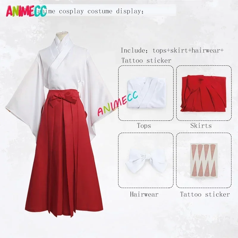 ANMIECC-Iori Utahime Cosplay Fantasias com Peruca para Mulheres e Meninas, Kimonos Japoneses, Uniformes JK, Roupas de Festa de Halloween, S-XL, em Stock