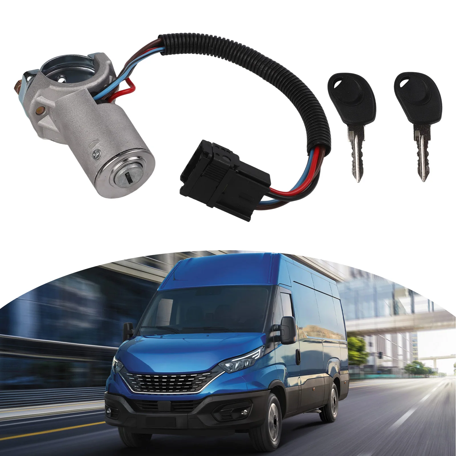 

Complete Ignition Lock Switch with Keys for Iveco Daily Mk4 2006 2012 Essential for Vehicle Security 2996075 2996076
