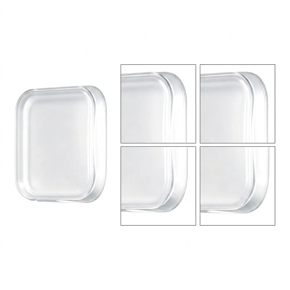 PU Transparent Door Stopper Pads for 4.2 1cm Soft Wall Protectors 6-Pack for Doors Walls Cabinets and Appliance Surfaces